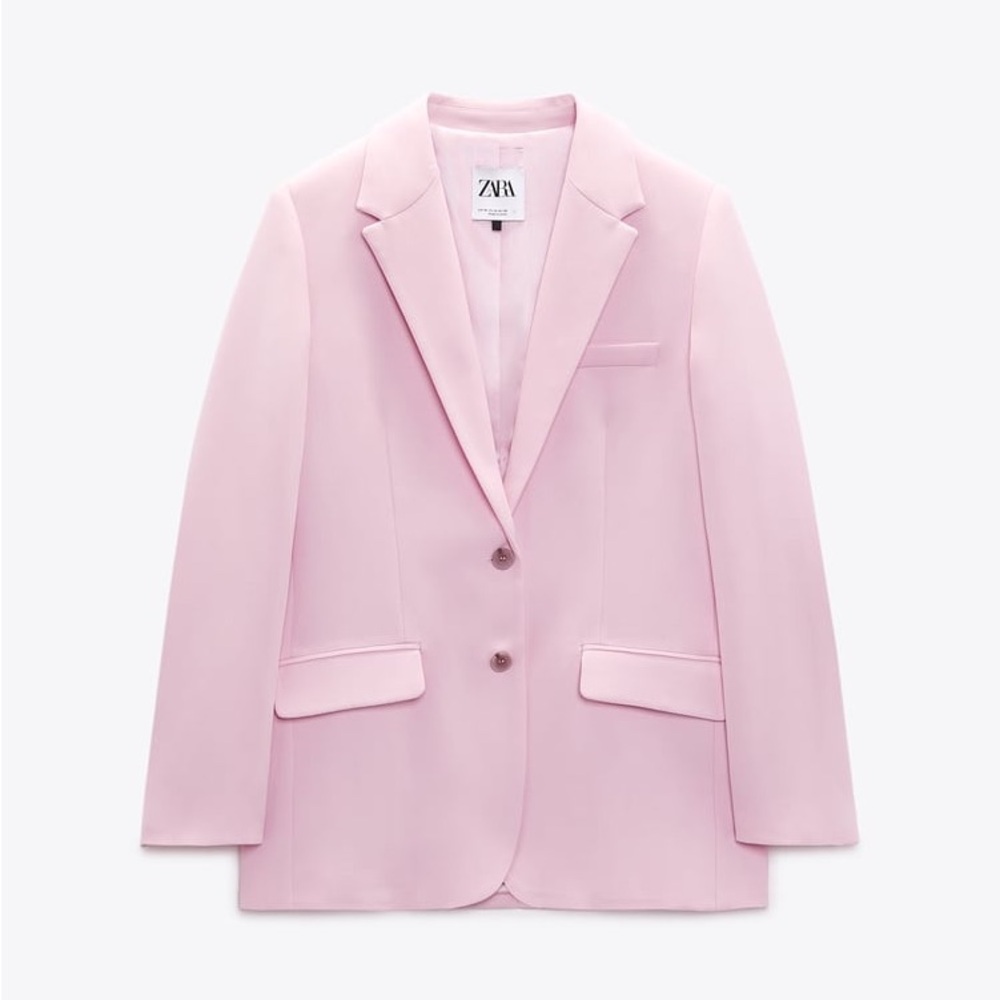 Zara Pink Oversized Blazer Small-Medium fit